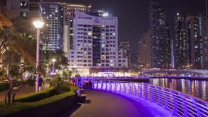 A stunning cityscape of Dubai Marina, hinting at the hidden treasures waiting to be discovered within the city